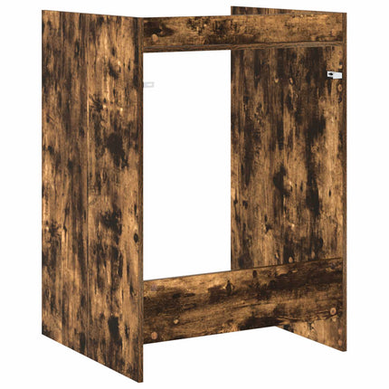 Tvättmaskinskabinet Rökt ek 67,5 x 62 x 97 cm Konstruerat trä