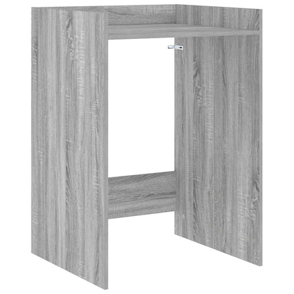 Tvättmaskinskabinet med lagring Grå Sonoma 67,5 x 62 x 97 cm