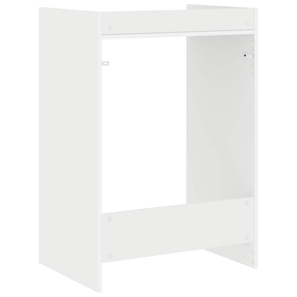 Tvättmaskinskabinet Vit 67,5 x 48 x 97 cm Konstruerat trä