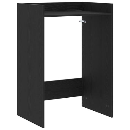 Tvättmaskinskabinet Svart Ek 67,5 x 48 x 97 cm Konstruerat trä