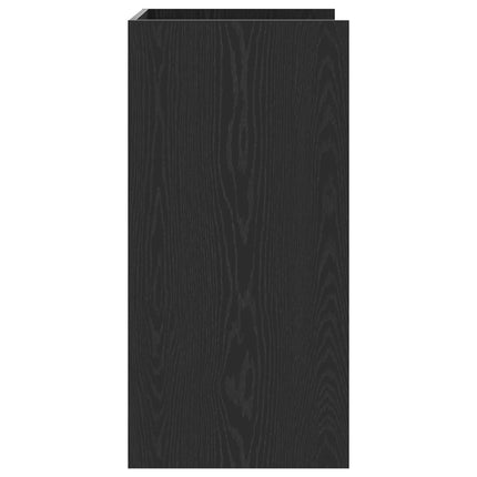 Tvättmaskinskabinet Svart Ek 67,5 x 48 x 97 cm Konstruerat trä