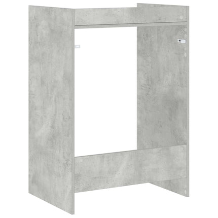 Tvättmaskinskabinet Betong 67,5 x 48 x 97 cm Konstruerat trä
