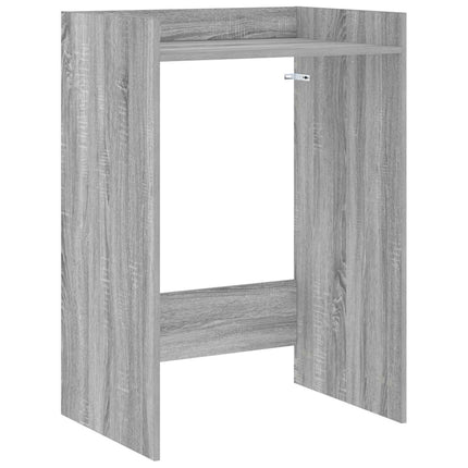 Tvättmaskinskabinet med lagring Grå Sonoma 67,5 x 48 x 97 cm