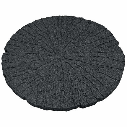 Stepping Stone 6 pcs Svart Ø 45 x 1,8 cm Gummi