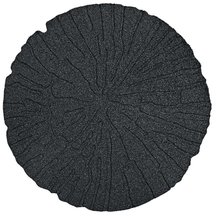 Stepping Stone 6 pcs Svart Ø 45 x 1,8 cm Gummi