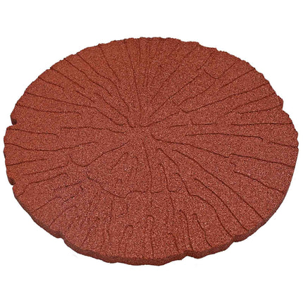 Stepping Stone 6 pcs Röd Ø 45 x 1,8 cm Gummi