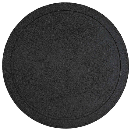 Stepping Stone 6 pcs Svart Ø 44 x 2 cm Gummi