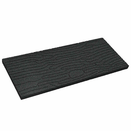 Stepping Stone 6 pcs Svart 60,5 x 25 x 2 cm Gummi