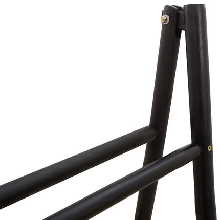 Dubbelsidig filtstege Svart 50 x 50 x 159 cm Bambu