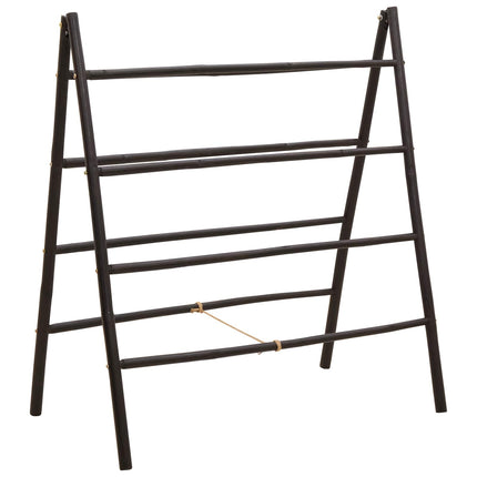 Dubbelsidig filtstege Svart 90 x 50 x 100 cm Bambu