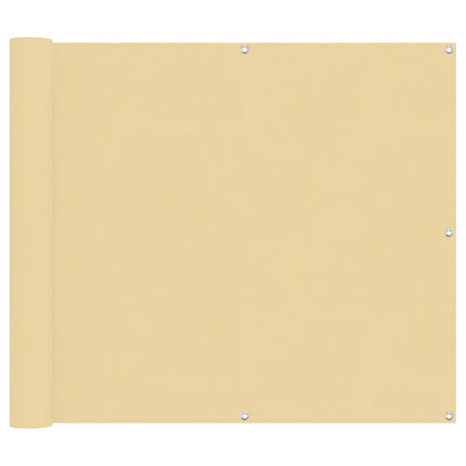 Balkong Skärm Sand 100 x 1000 cm Oxford Tyg