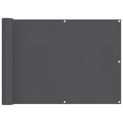 Balkong Skärm Antracit 75 x 200 cm PU-belagt oxford alu