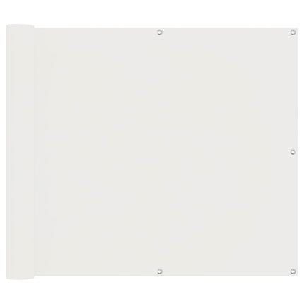 Balkong Skärm Vit 100 x 300 cm Oxford Tyg