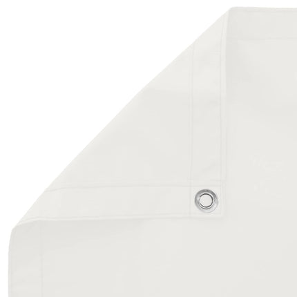 Balkong Skärm Vit 100 x 600 cm Oxford Tyg