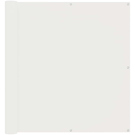 Balkong Skärm Vit 110 x 1000 cm Oxford Tyg
