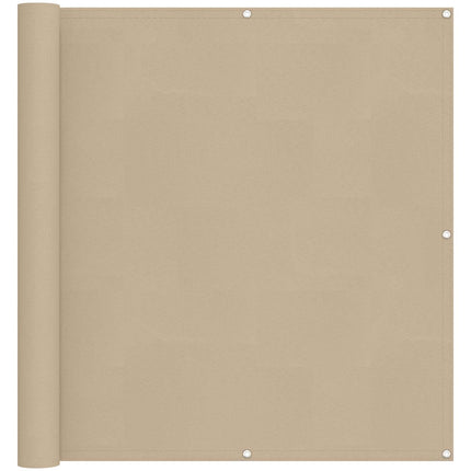 Balkong Skärm Beige 110 x 800 cm Oxford Tyg