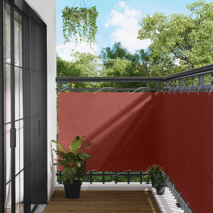 Balkong Skärm Terracotta 110 x 600 cm Oxford Tyg