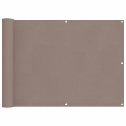 Balkong Skärm 75 x 200 cm PU-belagt oxford alu
