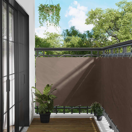 Balkong Skärm Taupe 110 x 500 cm Oxford Tyg