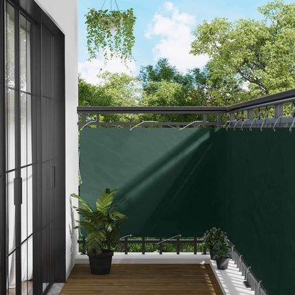 Balkong Skärm Mörkgrön 110 x 600 cm Oxford Tyg