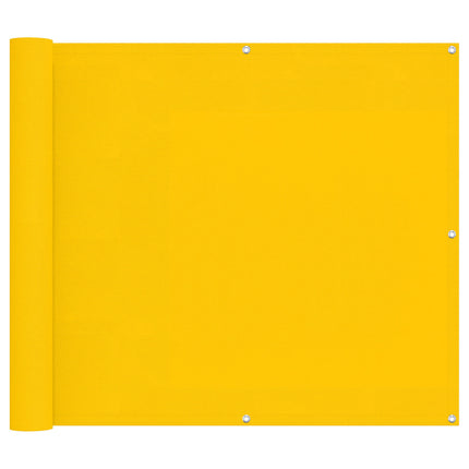 Balkong Skärm Gul 90 x 200 cm PU-belagt oxford alu