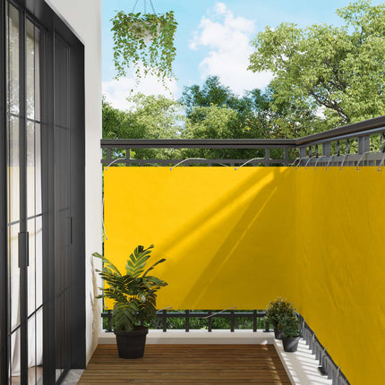 Balkong Skärm Gul 110 x 500 cm Oxford Tyg