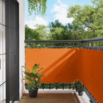 Balkong Skärm Orange 90 x 200 cm Oxford Tyg