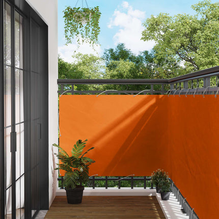 Balkong Skärm Orange 110 x 300 cm Oxford Tyg