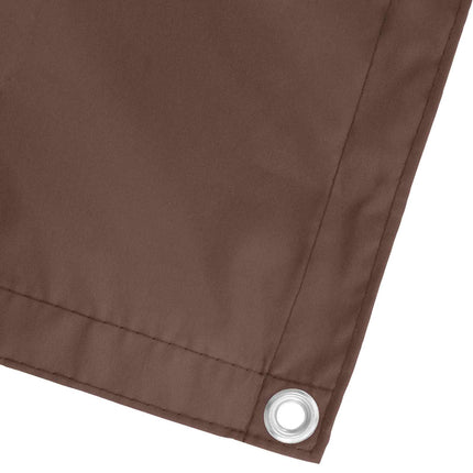 Balkong Skärm Brun 100 x 400 cm Oxford Tyg