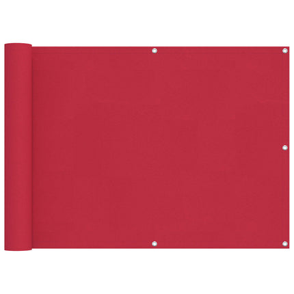 Balkong Skärm Vinröd 75 x 700 cm PU-belagt oxford alu