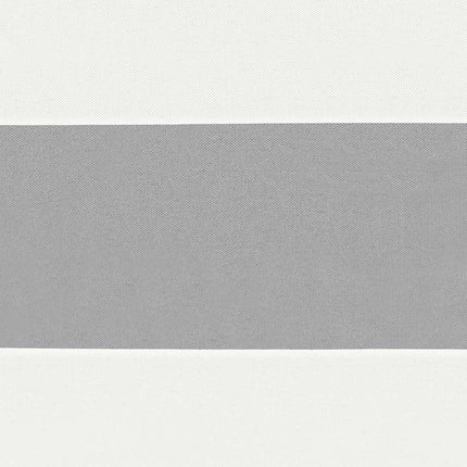 Balkong Skärm Ljusgrå och vit. 90 x 800 cm PU-belagt oxford alu
