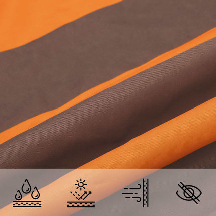 Solskugge segel Orange och Brunt 5 x 5 m 100% polyester oxford