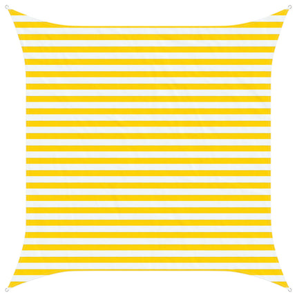 Solskugge segel Gul och Vit 3 x 3 m 100% polyester oxford
