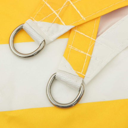 Solskugge segel Gul och Vit 7 x 7 m 100% polyester oxford