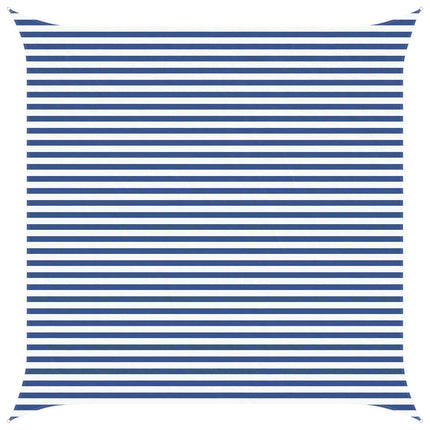 Solskugge segel Blå och Vit 4,5 x 4,5 m 100% polyester oxford