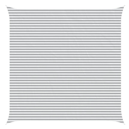 Solskugge segel Ljusgrå och vit. 6 x 6 m 100% polyester oxford