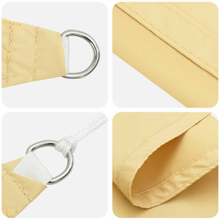 Solskugge segel Sand 6 x 2,5 m 100% polyester oxford