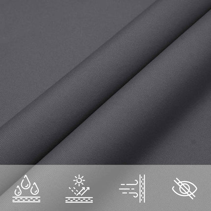 Solskugge segel Antracit 6 x 2,5 m 100% polyester oxford