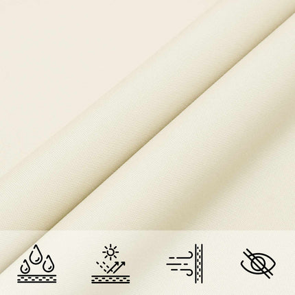 Solskugge segel Gräddvit 6 x 2 m 100% polyester oxford