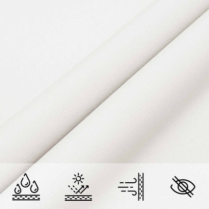 Solskugge segel Vit 6 x 2 m 100% polyester oxford
