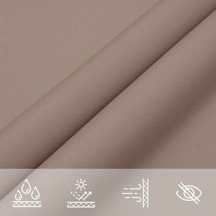 Solskugge segel Taupe 6 x 2 m 100% polyester oxford