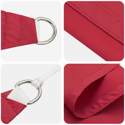 Solskugge segel Röd 6 x 2,5 m 100% polyester oxford