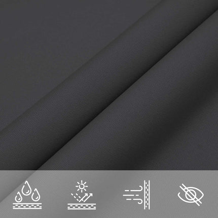 Solskugge segel Svart 6 x 2,5 m 100% polyester oxford