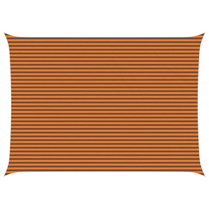 Solskugge segel Orange och Brunt 7 x 5 m 100% polyester oxford
