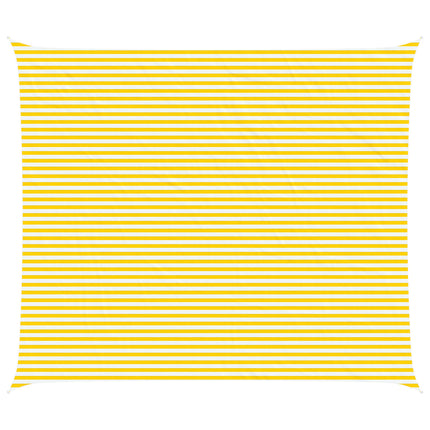Solskugge segel Gul och Vit 7 x 6 m 100% polyester oxford