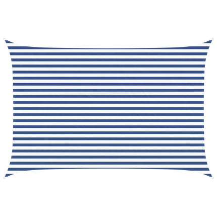 Solskugge segel Blå och Vit 4,5 x 3 m 100% polyester oxford