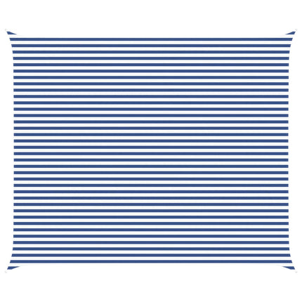 Solskugge segel Blå och Vit 6 x 5 m 100% polyester oxford