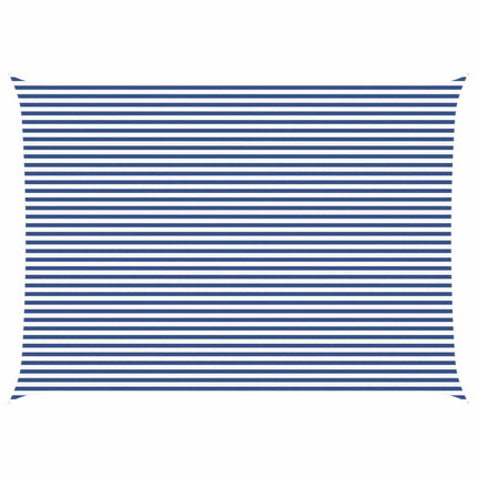 Solskugge segel Blå och Vit 7 x 5 m 100% polyester oxford