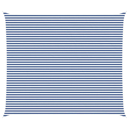 Solskugge segel Blå och Vit 7 x 6 m 100% polyester oxford