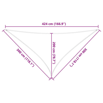 Solskugge segel Orange och Brunt 3 x 3 x 4,24 m